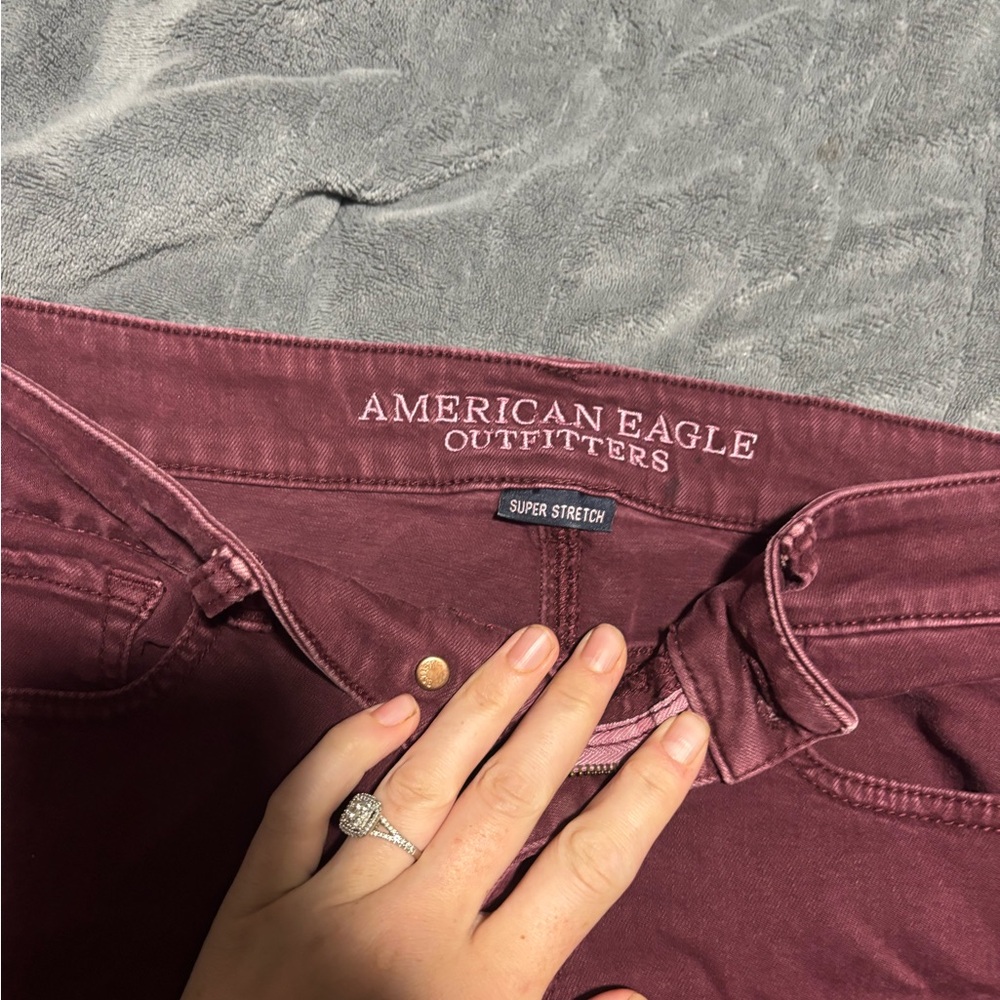 H&M Women's Super Stretch Jeggings - Burgundy